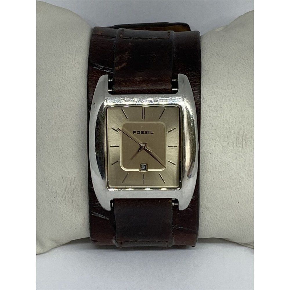 Fossil WB4003 Men's Brown Leather Analog Dial Quar